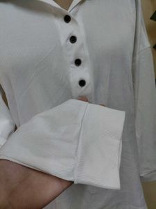 White Long Sleeve Top