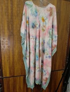 LOW PRICE SALE Crepe Floral Printed Kaftan Dress
