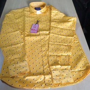 Stylish Yellow Printed Shirt