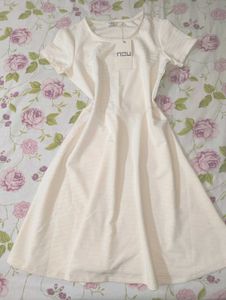 Aesthetic Cute White Dress 💮