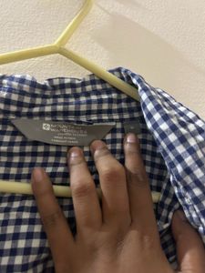 Gingham Tie-Front Top