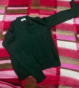 Vintage Green Knit Sweater
