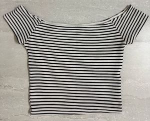 Striped Off-Shoulder Top