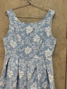 savana Print Fit &amp; Flare Dress