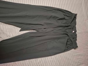 Olive Green Tie-Waist Pants(M/L)