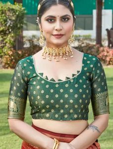 Elegant Pink Banarasi Saree