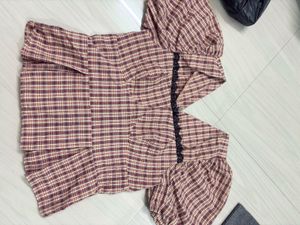 Vintage Plaid Top
