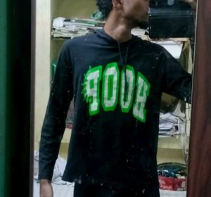 Black T-Shirt (Size - M - L )