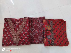 Printed Floral Kurta pant with dupatta