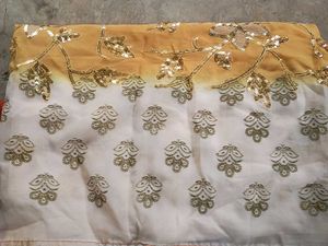 Multicolour Elegant Georgette Saree