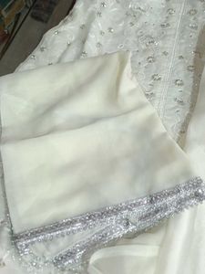 Elegant White Embroidered Salwar Kameez