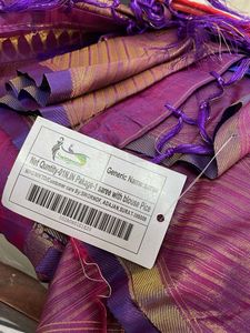 Elegant Purple Banarasi Silk Saree
