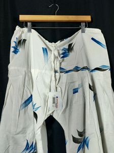 Women White Kurti Pant | Waist 44| Length 39