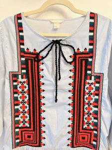 H&amp;M Boho Embroidered Dress