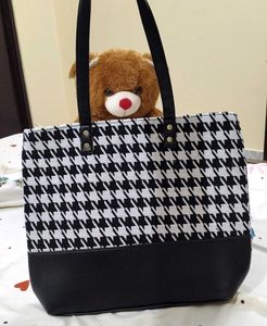 Black &amp; White Handbag For Women