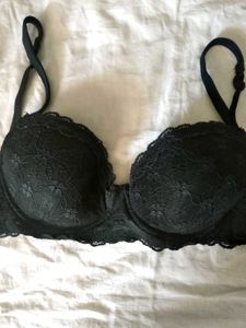 Beautiful Black Under Wire Pushup Imported Bra
