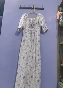 lav Floral Maxi Dress