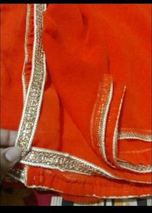 Vibrant Orange and Pink Lehnga Set