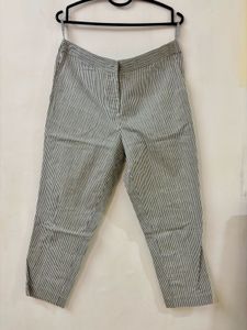 White and Blue Stripped Confy Pants
