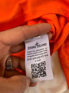 Stone Island Orange Sweatshirt
