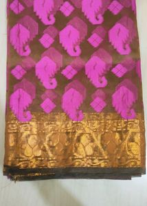 Net Saree In Purple Colour