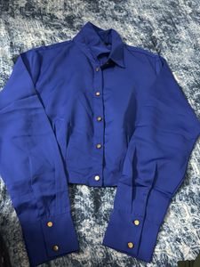 Blue Crop Top new