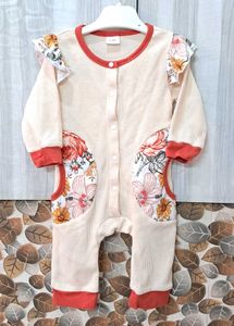 Combo Baby Romper : Floral &amp; Leopard Print