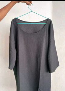 Comfy Black Boxy Top for women.