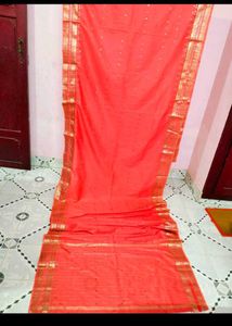 Beautiful Pink Embroided Saree😍