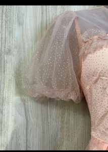 Pink Ruffle Tulle Party Dress❤️🌸