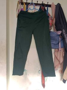 Green Casual Pants