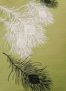 Green Feather Print T-Shirt