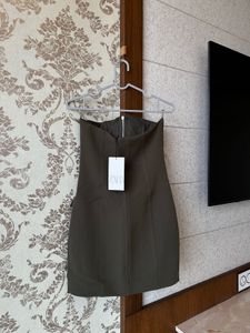 Chic Olive Green Mini Dress