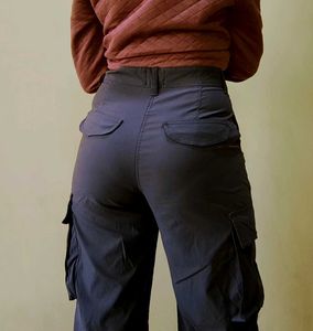 Grey Cargo Pants