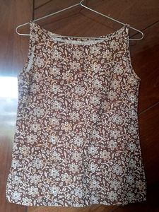 Floral Print Cotton Top