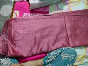 Pink Embellished Saree