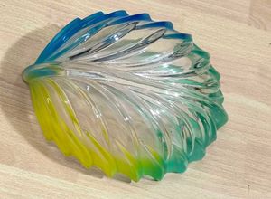 MIKASA WALTHER GLASS LEAF SHAPED WEST GERMANY BOWL