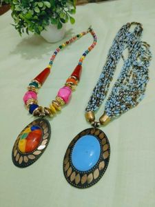 Boho Beaded Necklace Set