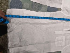 Kids white kurta pyjama set for 4-6; years