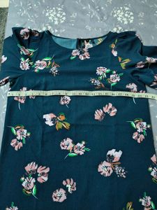 Vero Moda Floral Printed Puff Sleeves Sheath Dress