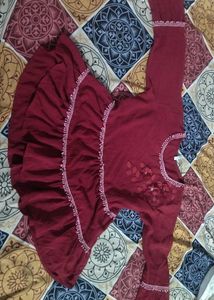 Pretty Flared Maroon Top ❤