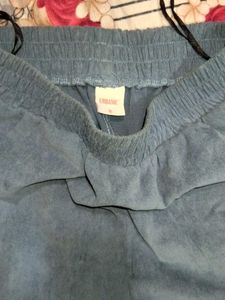 Blue Corduroy Cargo Pants