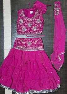 Frilled Lehenga Choli (3-4years)