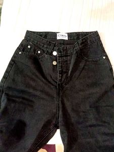 Black Straight Leg Jeans