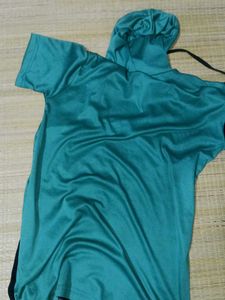 Colorblock Short Sleeve Hoodie