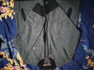 Stylish Grey Knit Jacket