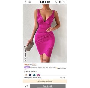 Fushia Pink Corset Bodycon Dress