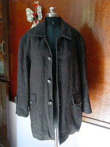 Elegant Charcoal Wool Coat