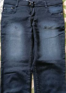 Dark Blue Denim Jeans