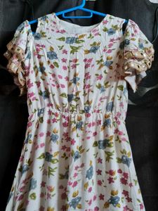 Floral Cold Shoulder Maxi Dress